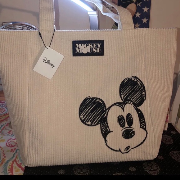 NWT Disney Mickey Mouse tote in corduroy. Limited Edition - Picture 4 of 12